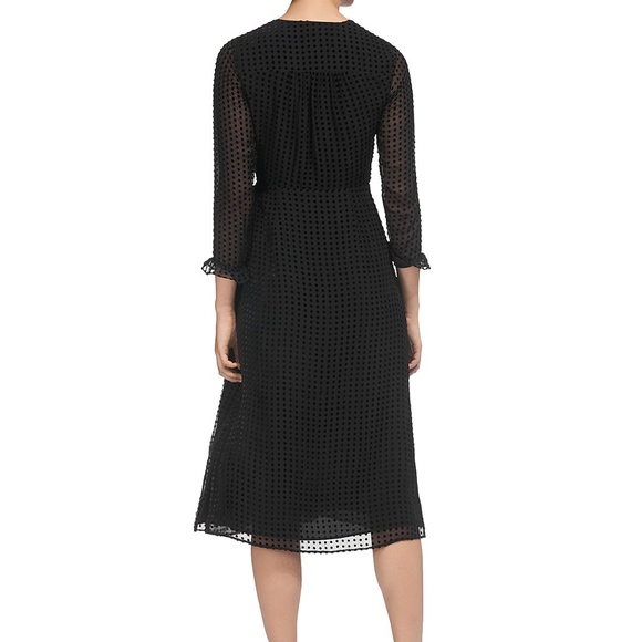 NEW Whistles Venus Velvet Spot Wrap Dress - Picture 2 of 2